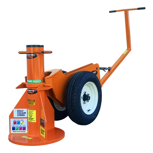 Handtruck for 50 ton floor stands