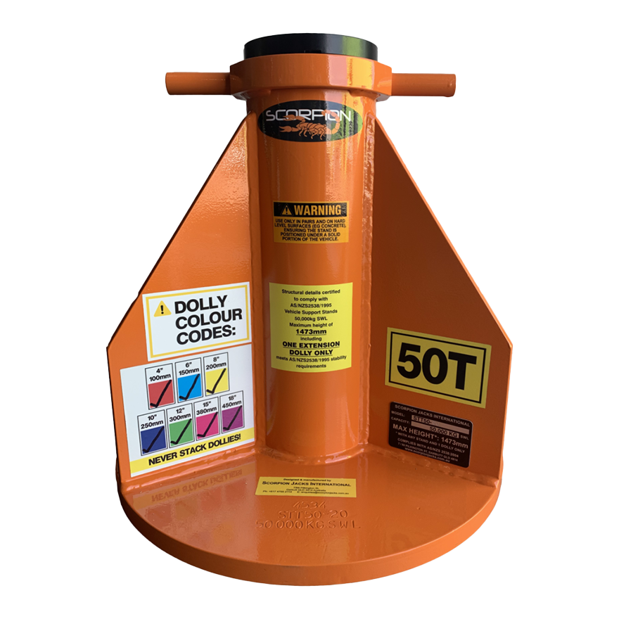 Scorpion 50 Ton floor stands per stand capacity